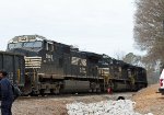 NS 9948 shoves with others in Glenwood Yard